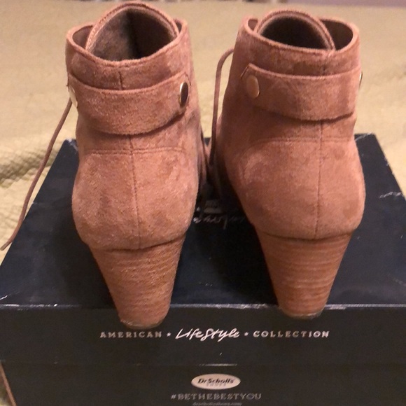 Tan Wedge Booties - Picture 3 of 7
